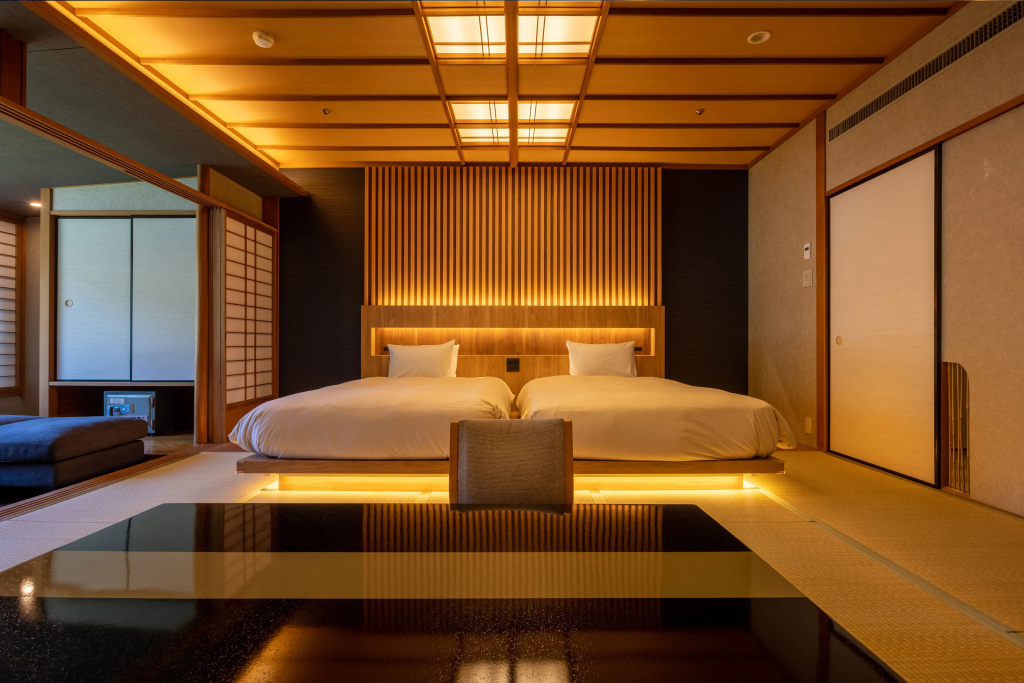 Japanese-Western Style Double room River Side (twin beds)