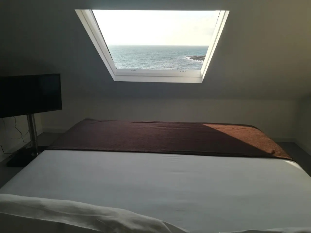 Deluxe Double Attic Small Loft with sea view (full double bed)