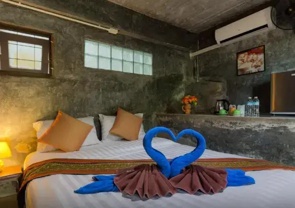 Двухместное бунгало двуспальная кровать в Kanya Cozy Bungalows Kata Beach