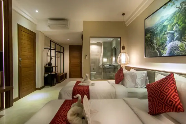 Superior Double room with lagoon view (twin beds)