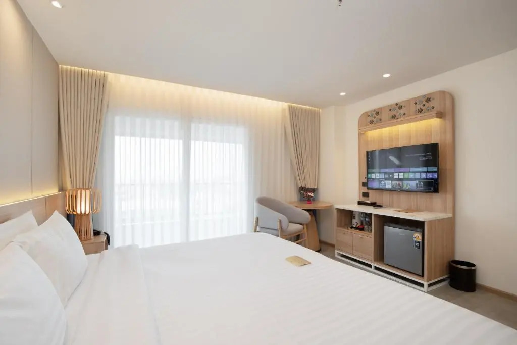 Двухместный номер Deluxe с видом на бассейн 2 отдельные кровати в Jomtien Thani Hotel