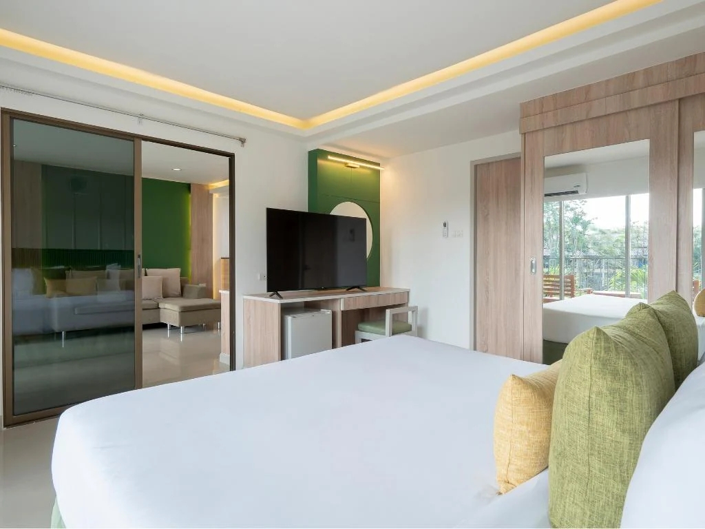 Номер Superior с 2 комнатами с видом на бассейн в Green Park Resort
