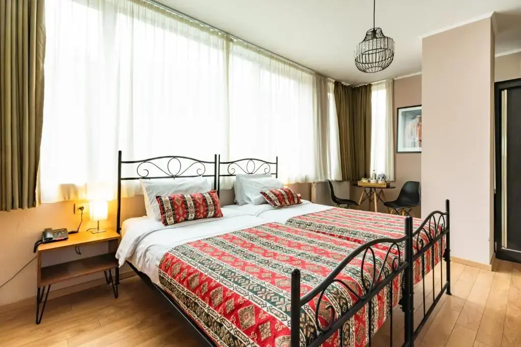 Double room with mountain view (full double bed)
