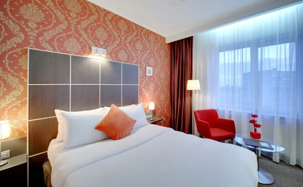 Elements Perm Hotel Room Type - 2 Bedrooms Double Apartment with city view full double bed