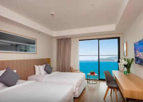 Двухместный номер Premium с видом на океан 2 отдельные кровати в Nagar Hotel Nha Trang