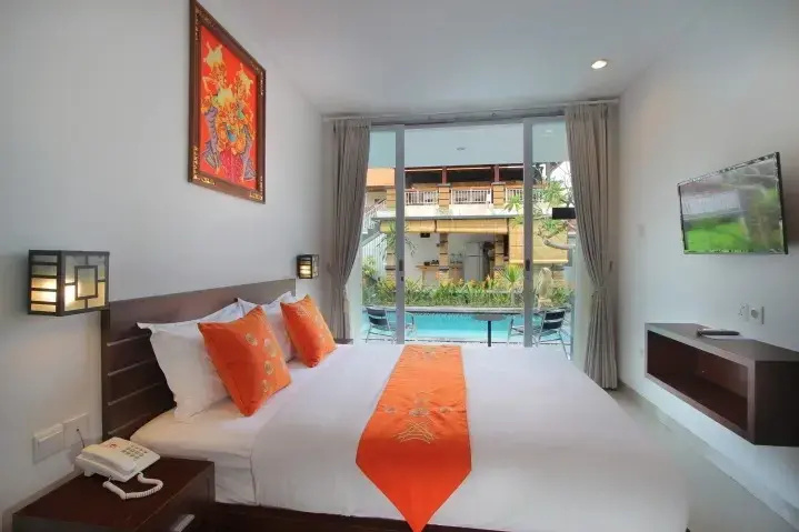 Standard Pool Access Double room (full double bed)