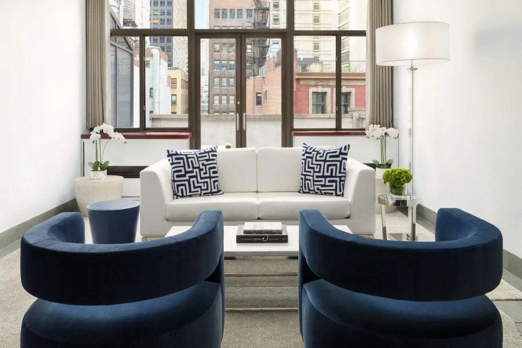 Двухместные Penthouse East двуспальная кровать в Royalton New York