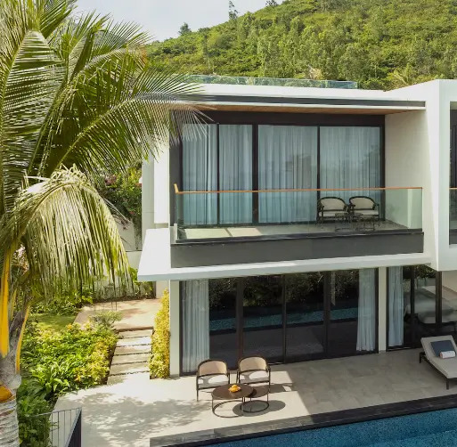 Вилла с бассейном Lush с 3 комнатами в Villa Le Corail, A Gran Melia Hotel