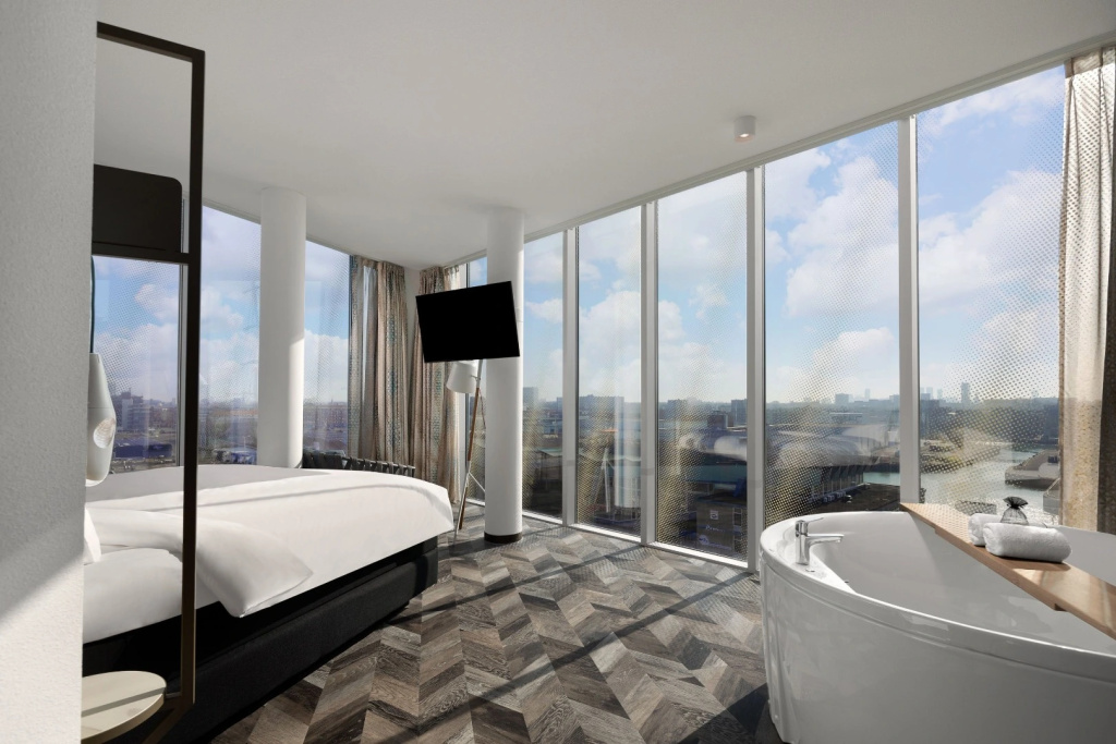 (1)Wellness Double room (full double bed) (bed type is subject to availability) at Inntel Hotels Den Haag Marina Beach in The Hague