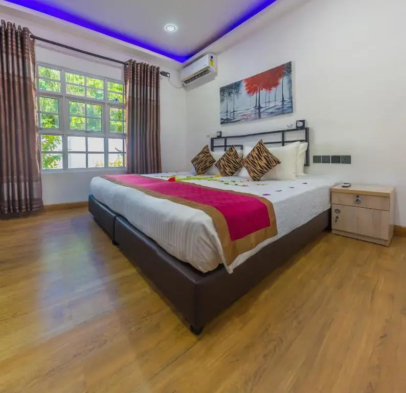 Double room with garden view (full double bed)