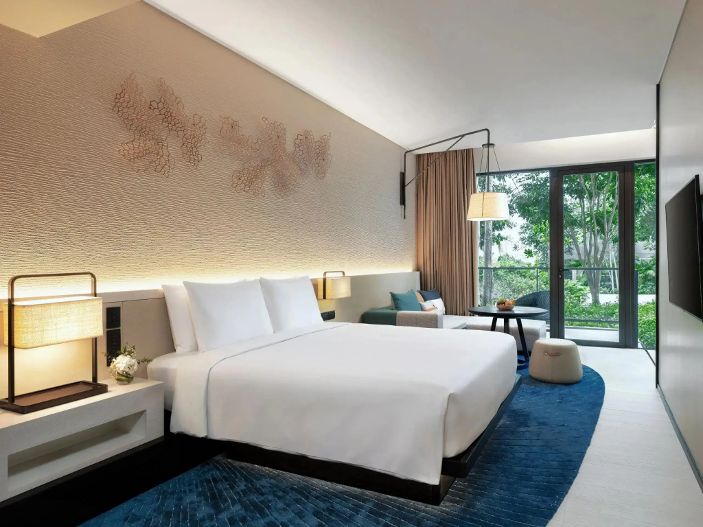 Double room with garden view (full double bed)