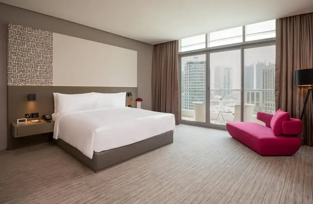 Premium Double room with balcony and with Marina view (twin beds)