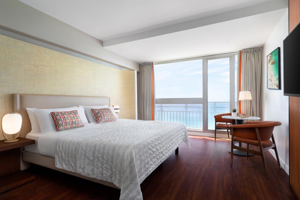 Deluxe Double room with balcony and with sea view (full double bed)
