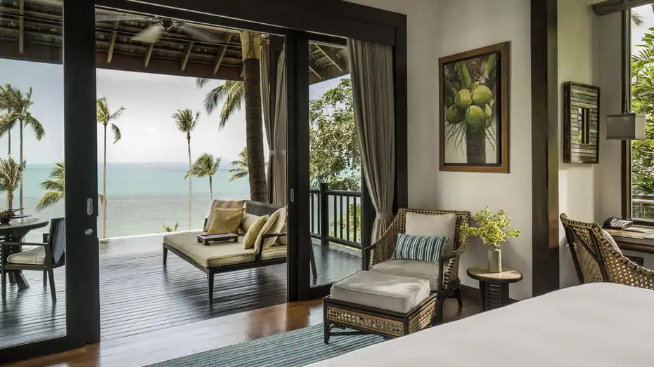 Двухместная Вилла с бассейном Oceanfront двуспальная кровать в Four Seasons Resort Koh Samui