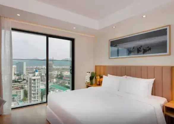 Двухместный номер Deluxe с видом на город двуспальная кровать в Nagar Hotel Nha Trang