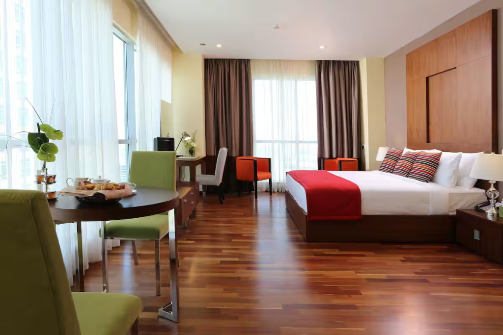 Premium Double Studio with Burj Khalifa view (full double bed)