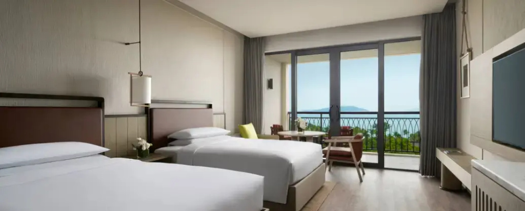 Double room with ocean view (twin beds)