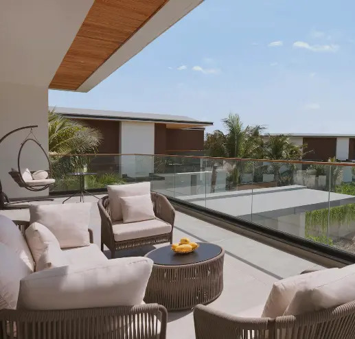 Вилла с бассейном Lagoon с 3 комнатами в Villa Le Corail, A Gran Melia Hotel