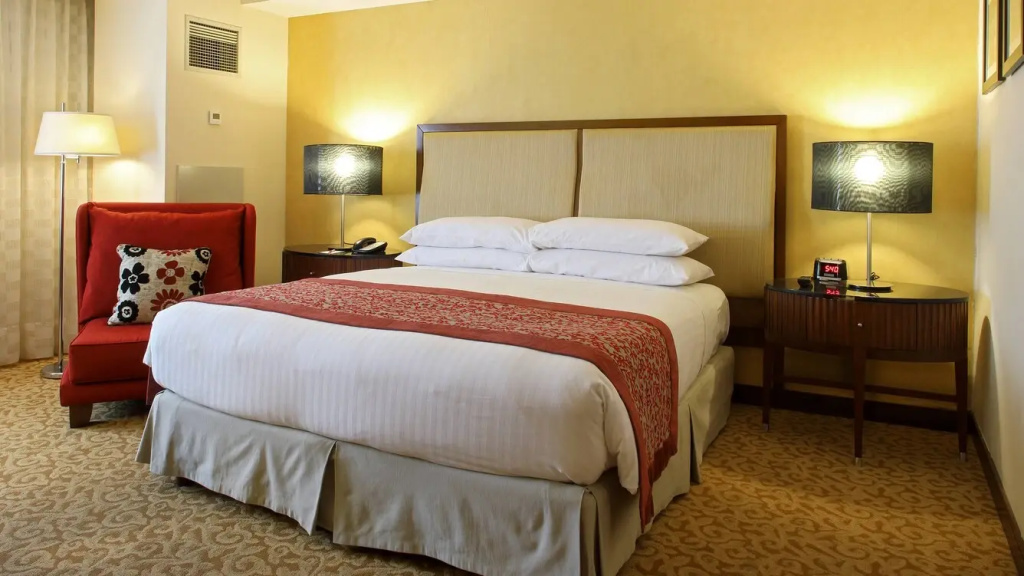 1 Bedroom Presidential Double Suite with city view full double bed