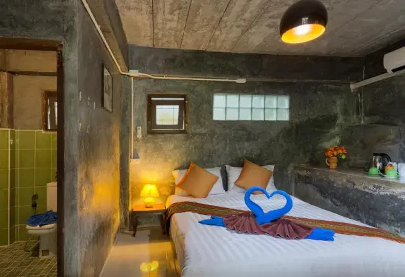 Двухместное бунгало двуспальная кровать в Kanya Cozy Bungalows Kata Beach