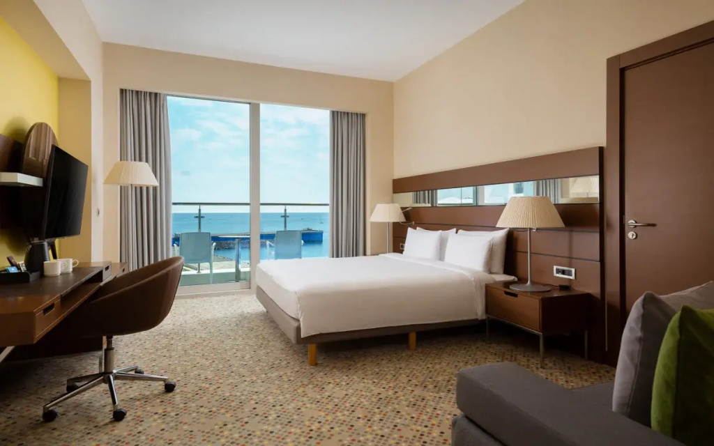 Mantera Resort & Congress, Sochi Room Type - Standard for Guests with Reduced Mobility Double room with balcony and with sea view full double bed