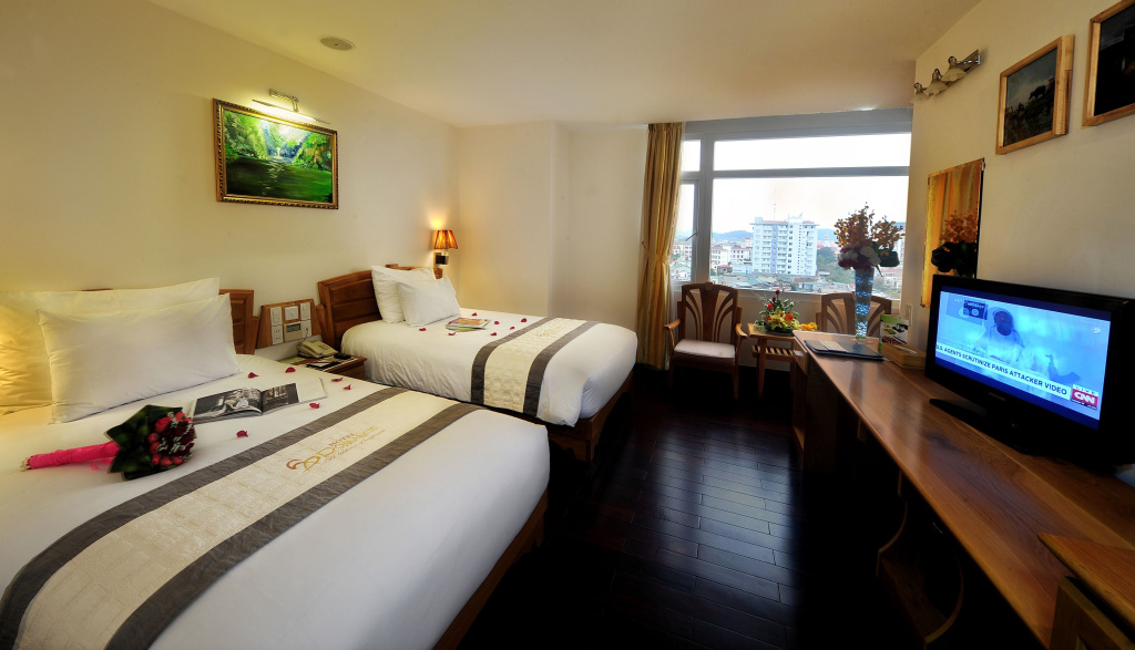 Deluxe Double room with city view (twin beds)