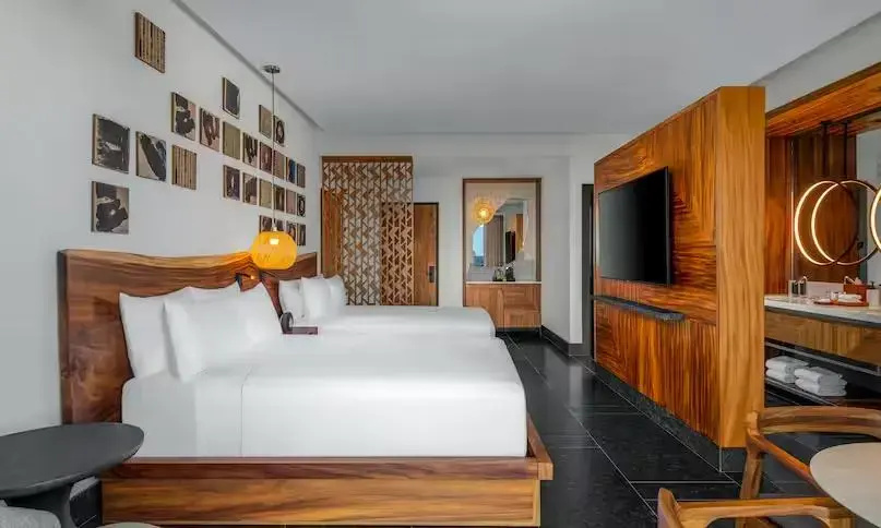 Room with partial ocean view