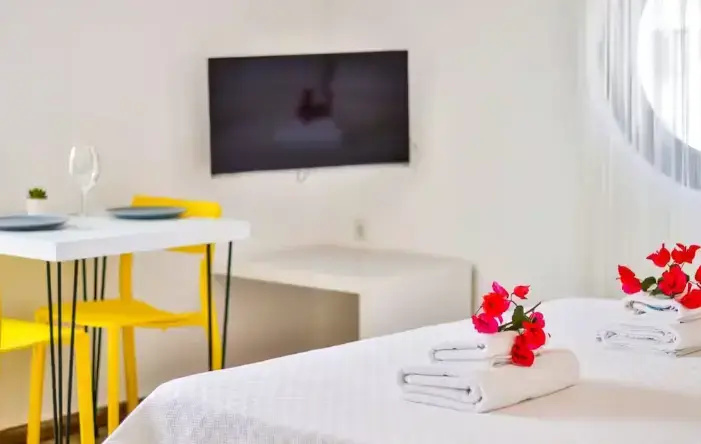 Panoramic Double Studio with sea view (full double bed)