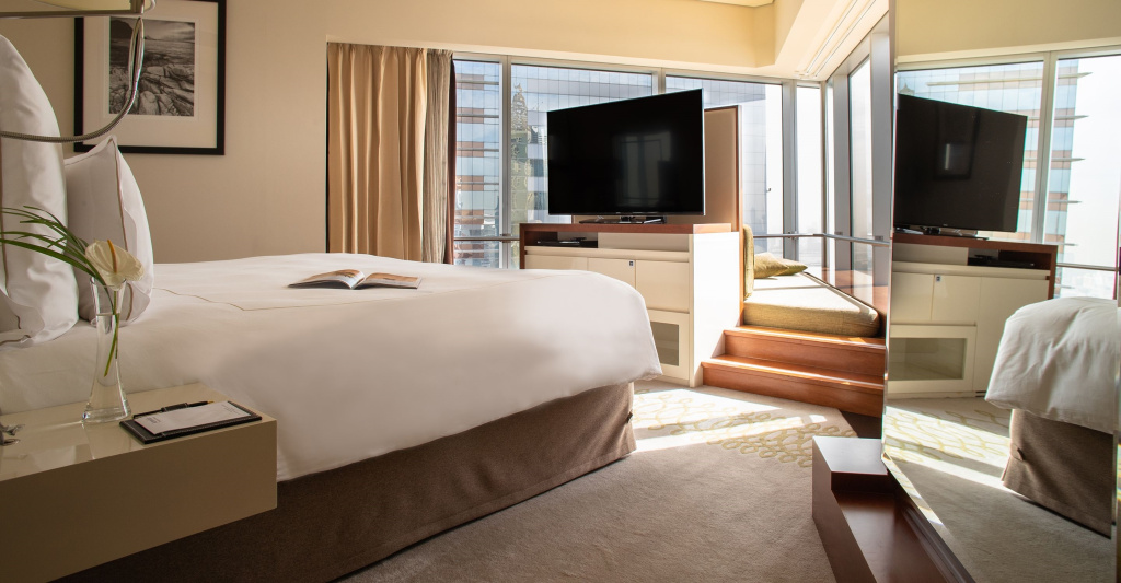 Club Double Junior Suite, bed type is subject to availability, full double bed room photo 1