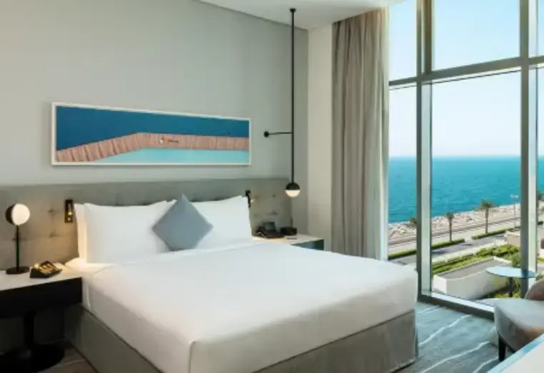 1 Bedroom Arabian Double Suite with sea view full double bed