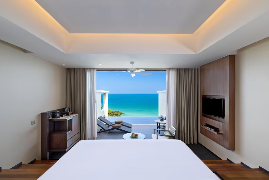 Двухместный люкс Premium Ocean c 1 комнатой с видом на океан двуспальная кровать в Vana Belle, a Luxury Collection Resort, Koh Samui