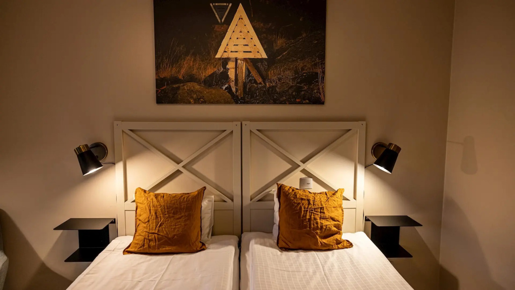 Double room twin beds
