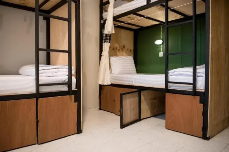 Кровать в общем номере (женский номер) в The Neighbors Hostel - Adults Only