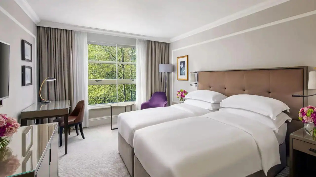 Twin room with garden view (twin beds)