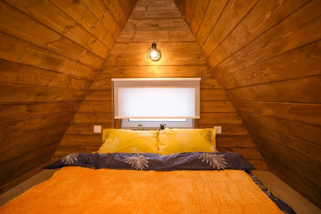 Yellow Scandinavian Style Double Cottage (full double bed)