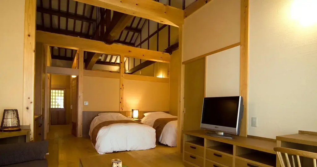 Japanese-Western-Style Separate Building Double room twin beds
