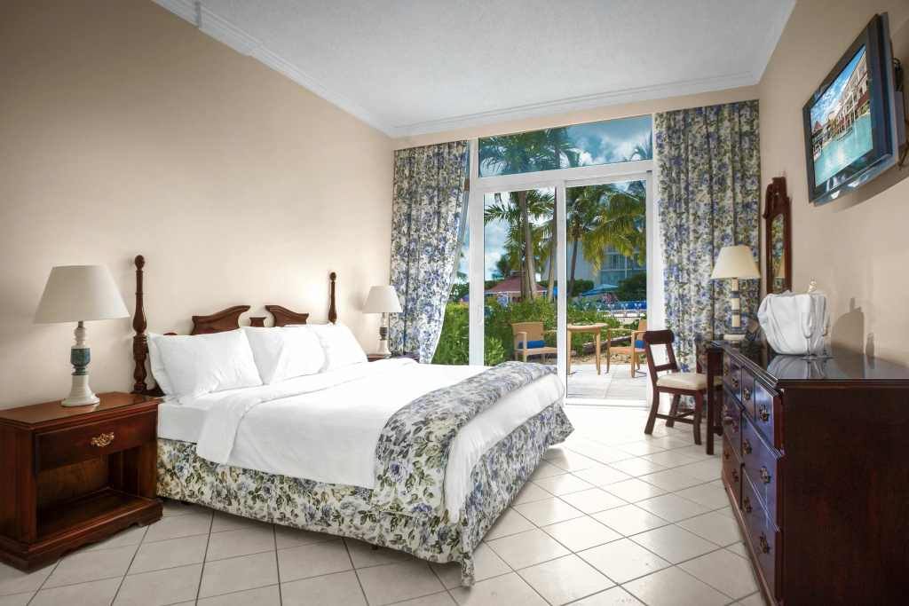 Patio Double room with pool view (full double bed)