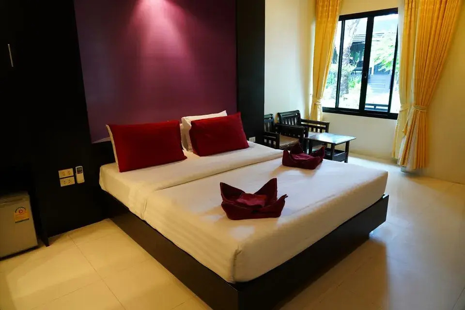 Двухместная Garden вилла двуспальная кровать в Silver Sand Hotel (SHA Plus+)