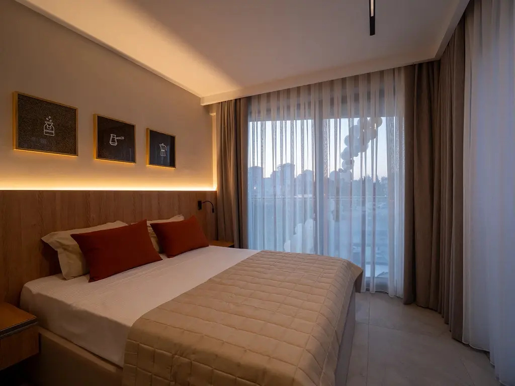 Standard Double room with balcony and with sea view (full double bed)