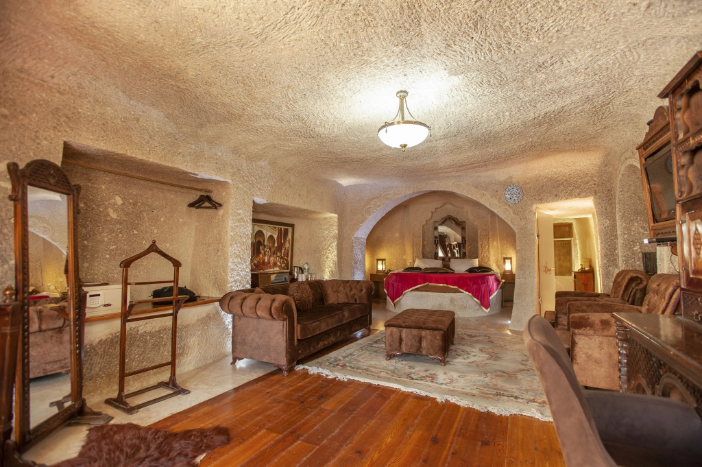 Двухместный люкс двуспальная кровать в Ottoman Cave Suites