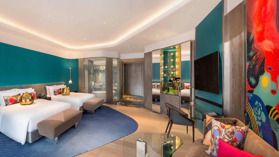 1 Bedroom Wonderful Double Suite with balcony and with lake view (twin beds)