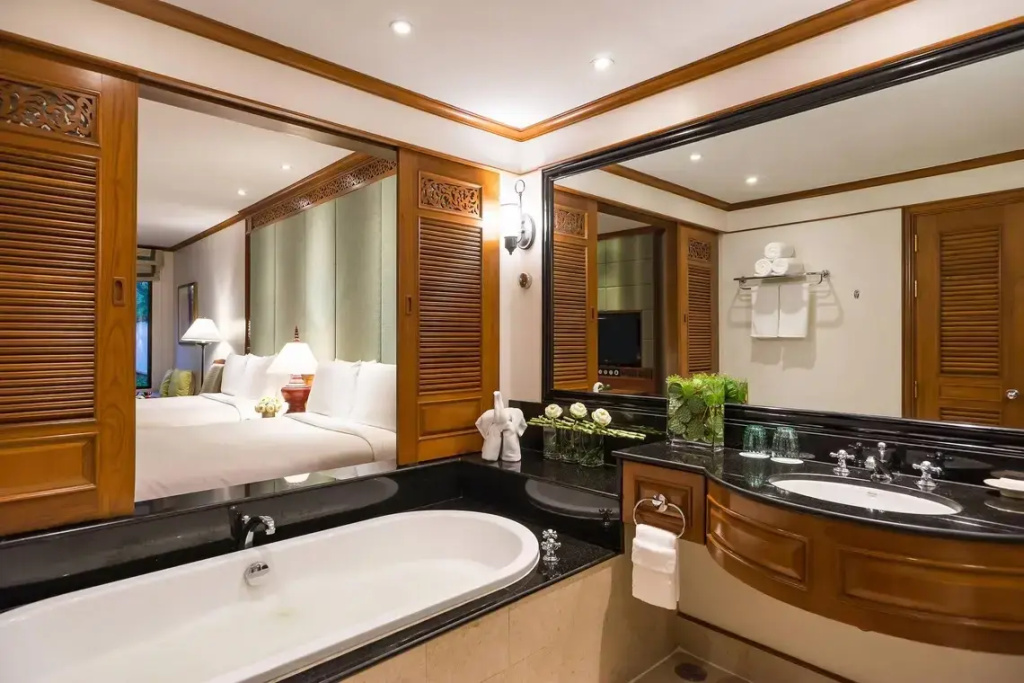 Family Double room with garden view (full double bed)
