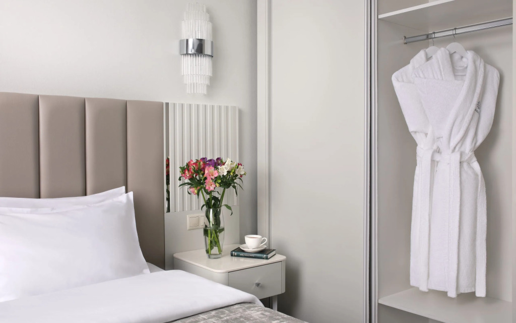 Двухместная студия двуспальная кровать в Плаза СПА