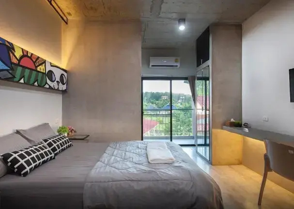 Loft Double Studio with balcony (full double bed)