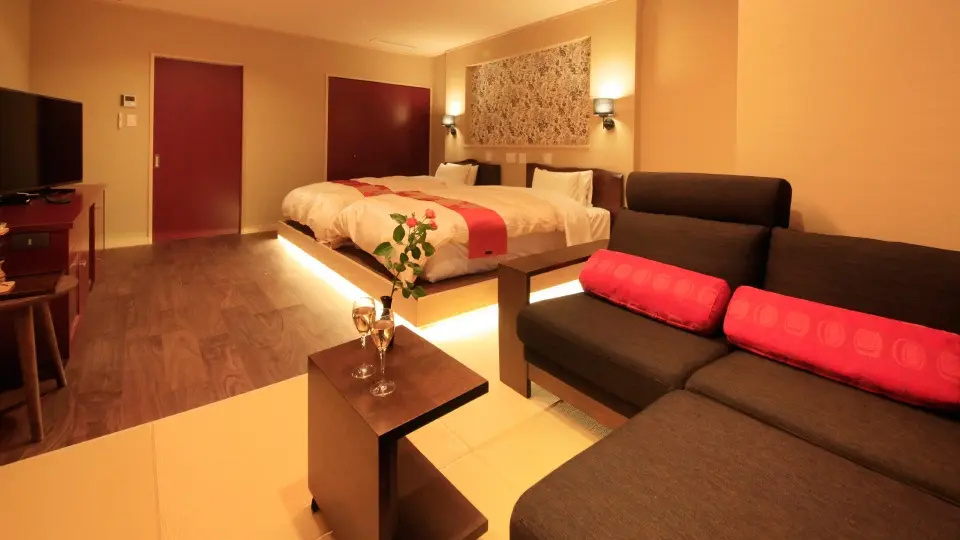 Special Japanese-Western Tsuki with Open-Air Bath Double room (twin beds)