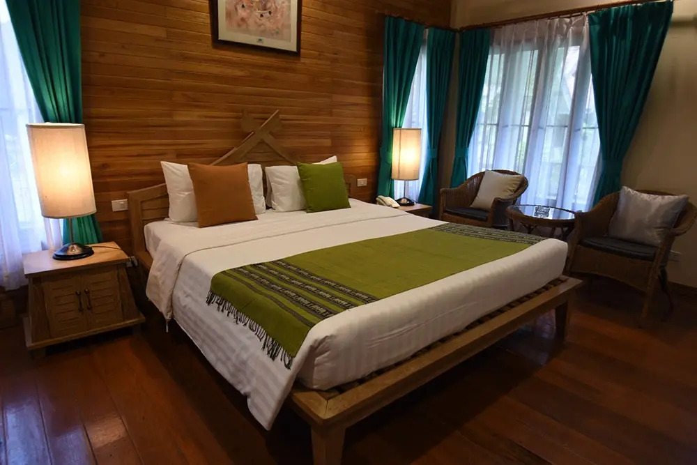 Двухместный House Thai Teak Wood 2 отдельные кровати в Natural Park Resort