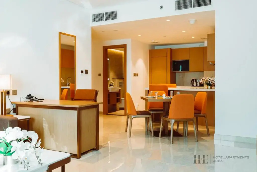 Двухместные апартаменты Deluxe c 1 комнатой двуспальная кровать в HE Hotel Apartment