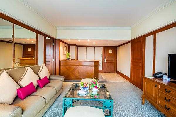 Двухместный люкс двуспальная кровать в Bangkok Palace Hotel