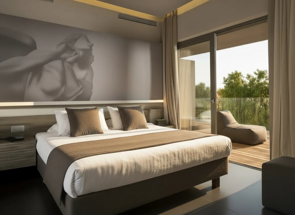 Double Retreat with garden view (full double bed)