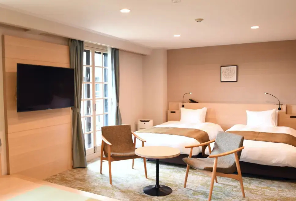 Daimonji View Terrace Japanese-Western-Style Double room (twin beds)